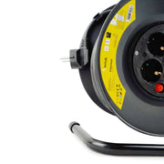 Technik Professional Kábeldob 4-er 25m 1,5mm2 (fekete) 16A