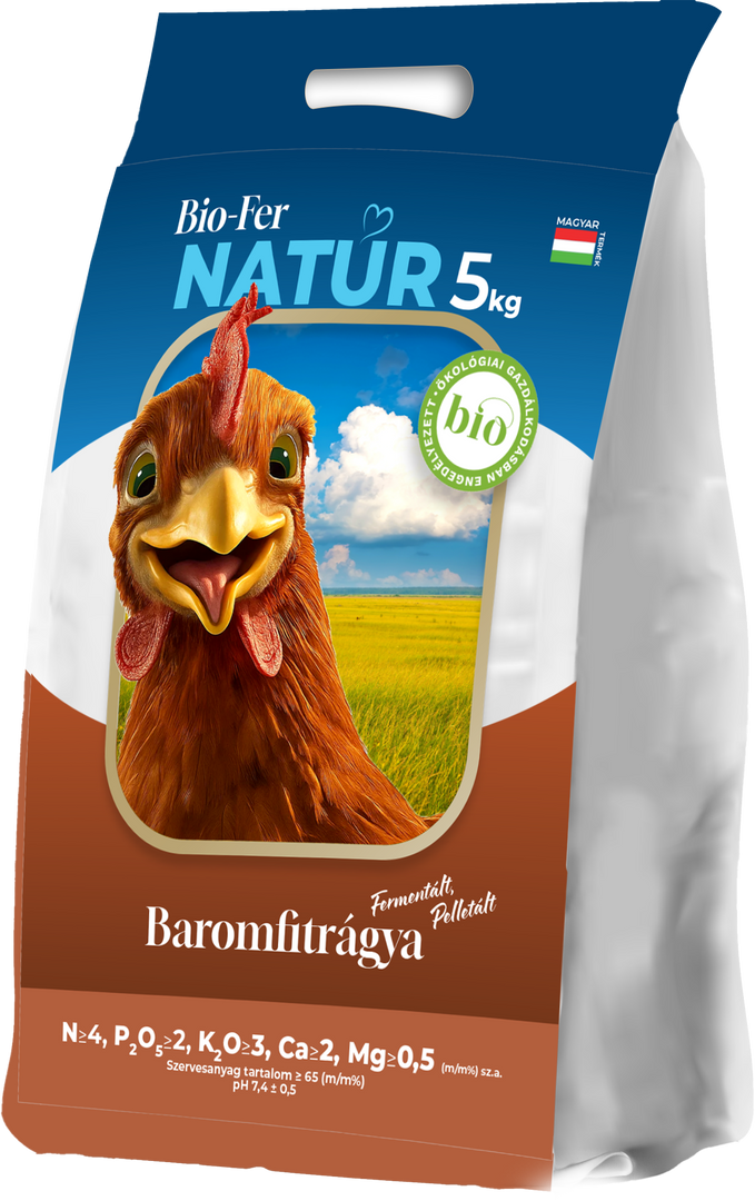 BIO-Fer Natur fermentált baromfitrágya 4-2-3+6Ca - 5 kg