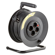 Technik Professional Kábeldob 4-er 50m 1,5mm2 (fekete) 16A