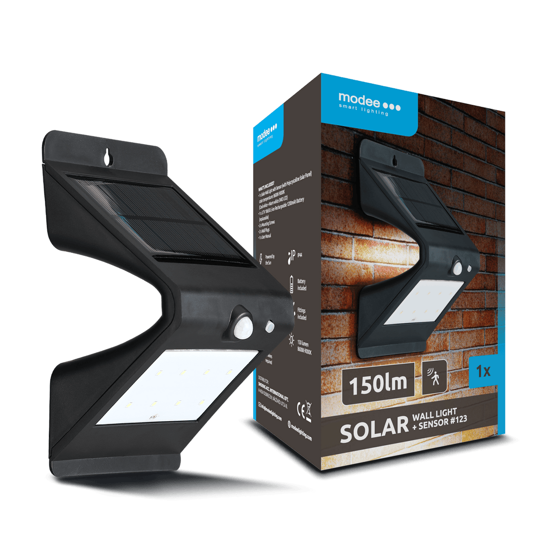 Modee Lighting LED Szolár Napelemes Reflektor WS123 + sensor (150 lumen)