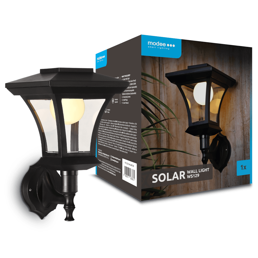Modee Lighting LED Szolár Napelemes Fali Lámpa WS129 (15 lumen)