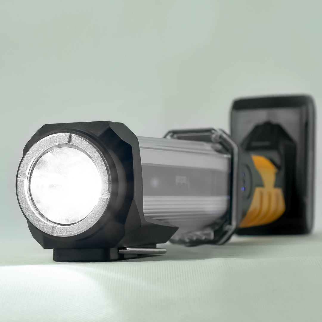 Technik Elemlámpa W50 (akkumulátoros) COB+LED + USB Type-C (1000+300 lumen)