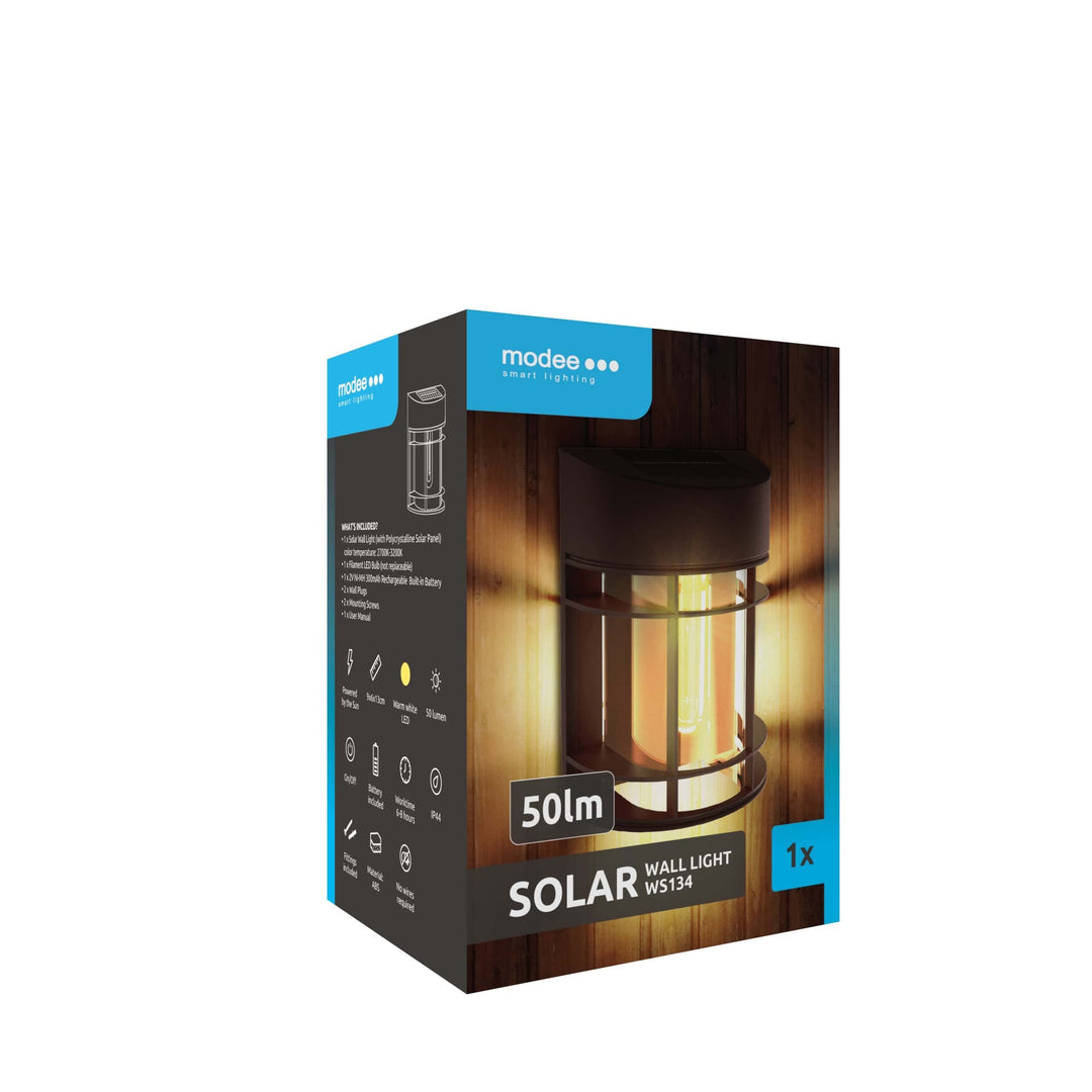 Modee Lighting LED Szolár Napelemes Fali Lámpa WS134 (50 lumen)