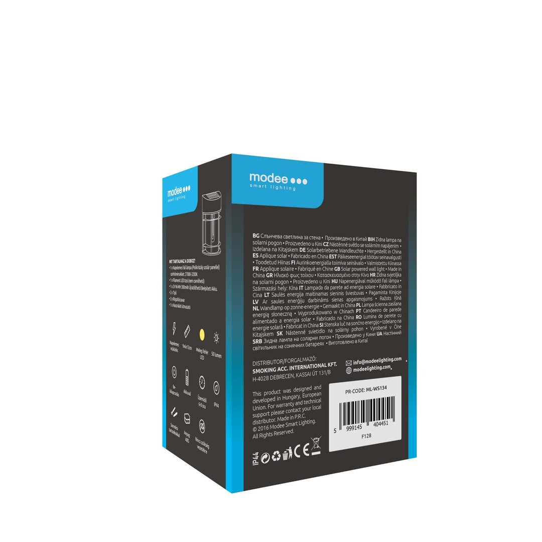 Modee Lighting LED Szolár Napelemes Fali Lámpa WS134 (50 lumen)