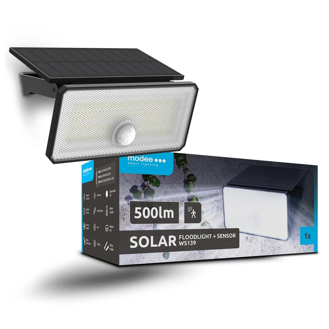 Modee Lighting LED Szolár Napelemes Reflektor WS139 + sensor (500 lumen)