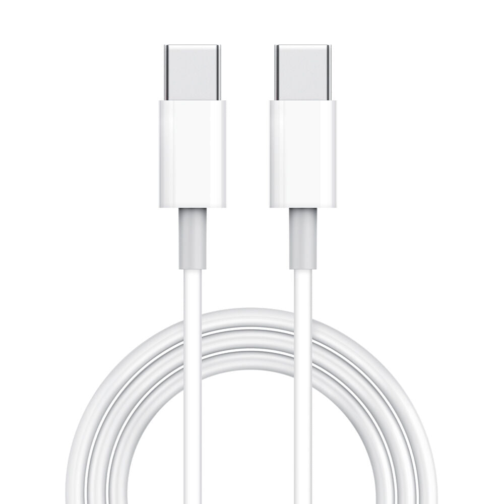 Technik Töltő-és Adatkábel TPE+ABS USB-C / USB-C 60W 20V3A 1m fehér