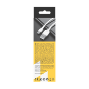 Technik Töltő-és Adatkábel PVC USB-A / Micro USB 5V 2,4A 1m Fehér
