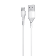 Technik Töltő-és Adatkábel PVC USB-A / Micro USB 5V 2,4A 1m Fehér