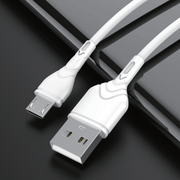 Technik Töltő-és Adatkábel PVC USB-A / Micro USB 5V 2,4A 1m Fehér